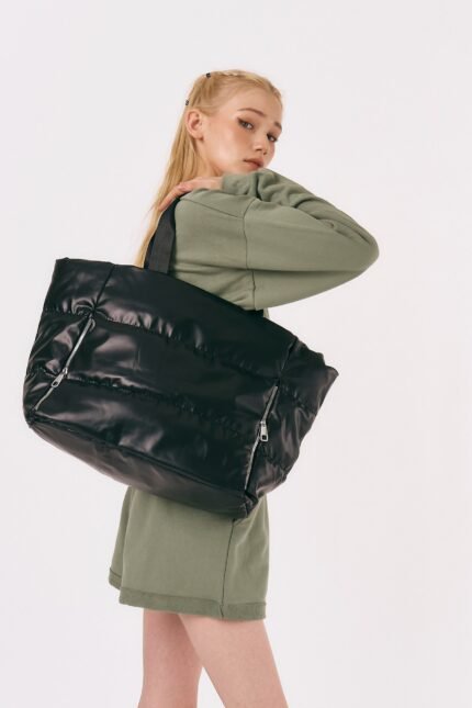 Oversized Quilted Tote